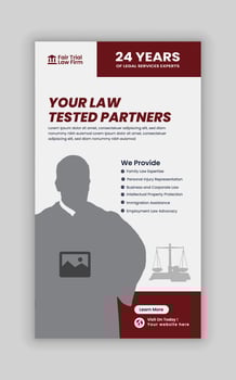 Law Services Social Media Banner Design or Law Consulting online banner Template and Flat Law Firm Advertising web banner design Layout vector