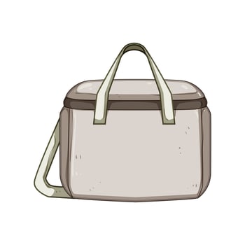 storage diaper bag cartoon illustration vector