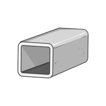tensile steel beam cartoon illustration vector