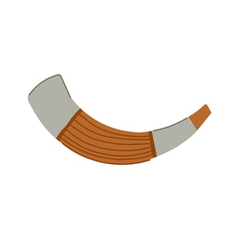 pagan viking horn cartoon illustration vector
