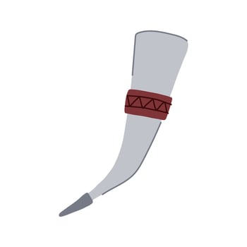 drinking viking horn cartoon illustration vector