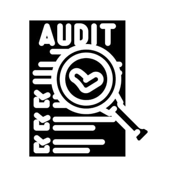 safety audit injury prevention glyph icon illustration vector