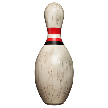 Vintage Bowling Pin isolated on transparent background png