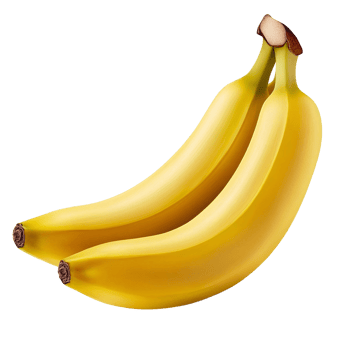 Fresh Banana Cluster Isolated on Transparent Background png