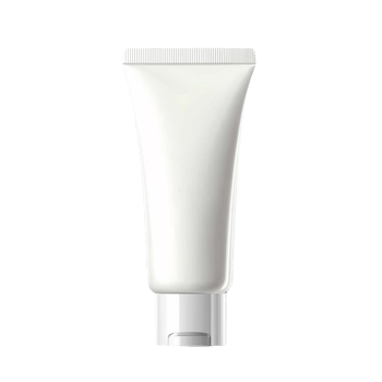 Empty White Squeeze Tube Mockup on Transparent Background png