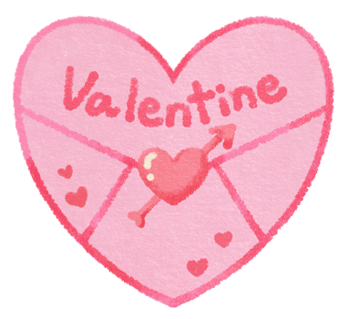 Cute Texture Heart Mail hand drawn Crayon painting isolated illustration for Days of love Valentine's day Romantic decorated png