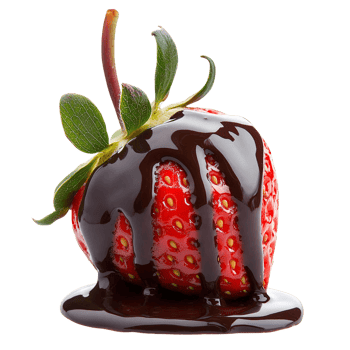 Chocolate Covered Strawberry on transparent background png