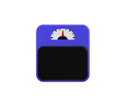 Weight Scale icon 3d render concept of balance scale fitness icon illustration png