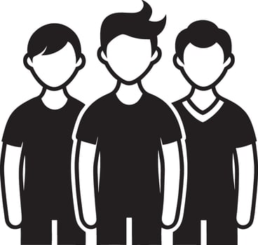 Standing Strong Silhouette vector