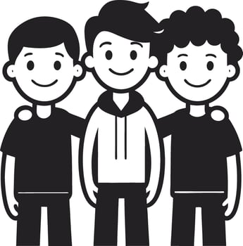 Friendship Memories Silhouette vector
