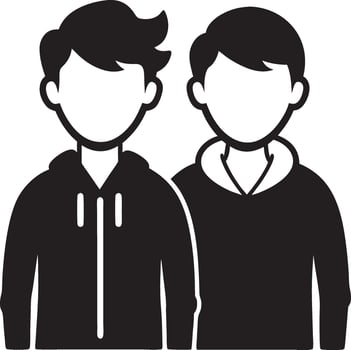 Friend United Silhouette vector
