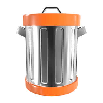 Trash Can 3D Illustration Icon png