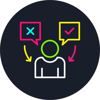 Select Line Multi Color Design vector