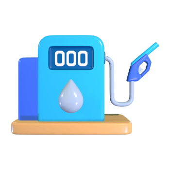 Gas Station 3D Illustration Icon png