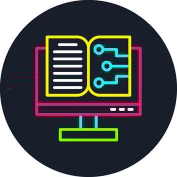 Book Line Multi Color Design vector