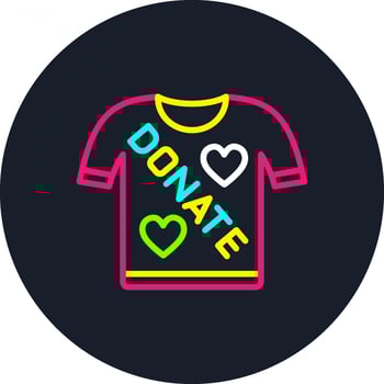 Tshirt Line Multi Color Design vector