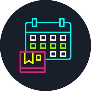 Logistics Line Multi Color Design vector