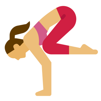 A woman doing yoga workout png