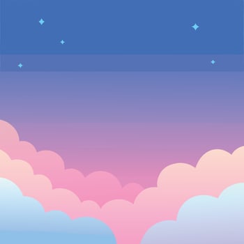 A Blend of Blue and Pink vector