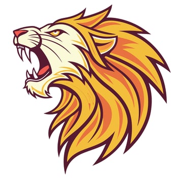 lion head mascot mascot illustration vector