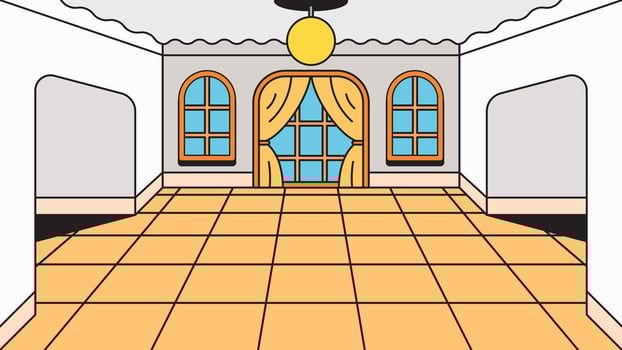 Elegant living room design illustration vector