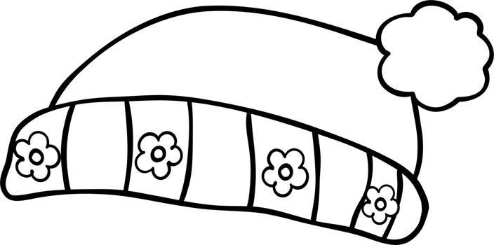 Groovy Winter beannie Coloring Image png
