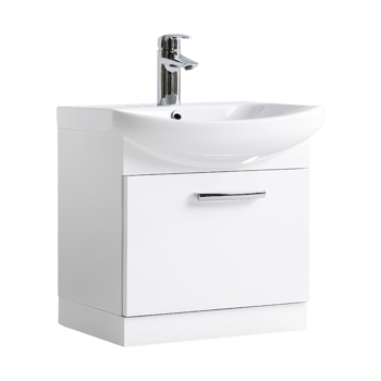 A white bathroom sink with a white cabinet png