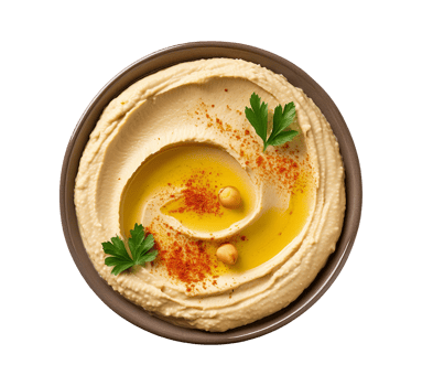 Creamy Chickpea Hummus Isolated png