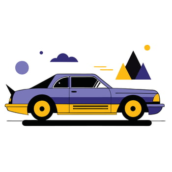 Futuristic Lowrider Concept A Vision of a Classic Car Transformed vector