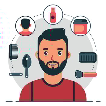 Comprehensive Guide to Male Grooming Tips, Tools, and Techniques for a Polished Look vector