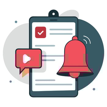 Modern Illustration of New Notification Updates and Alerts vector