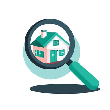 Searching for the Perfect Home An Illustrative Journey vector