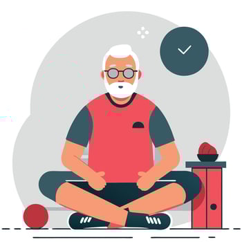 Vibrant Illustration Showcasing the Joys of Retirement and Leisure Activities vector