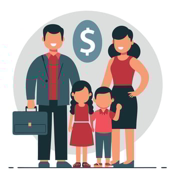 Family Budgeting A Guide to Planning and Managing Finances Together vector