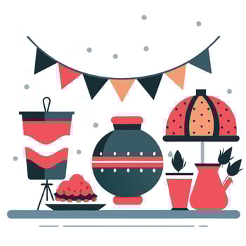 Fete Junina A Colorful Brazilian Celebration vector