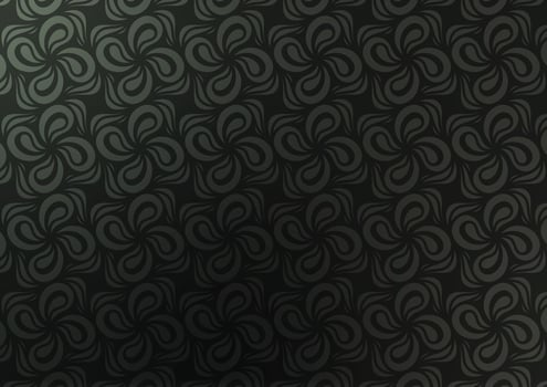 Art pattern flower dark graphic background vector