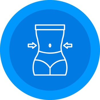 Waist Icon Design Symbol vector