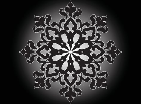 Dark Bloom Emblem vector