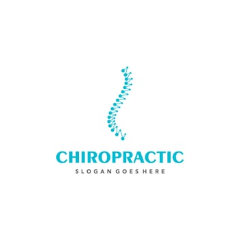 Chiropractic symbol logo design. Suitable for your design need, logo, illustration, animation, etc. vector