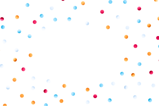 Abstract colorful confetti frame copy space png