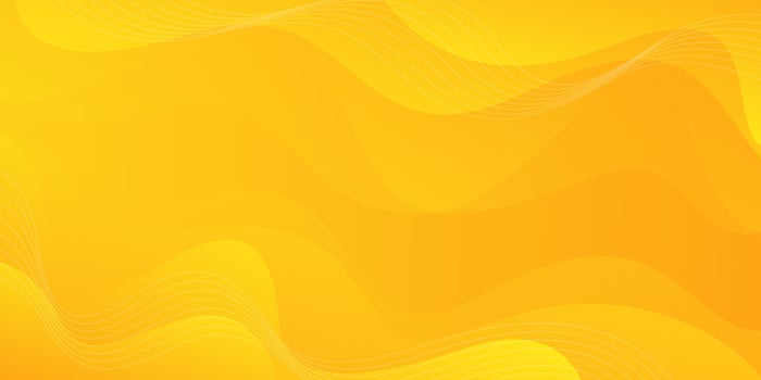 Abstract yellow fluid wave background, modern dynamic wallpaper vector