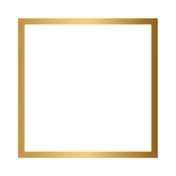 Simple Gold Frame with a Transparent Background png