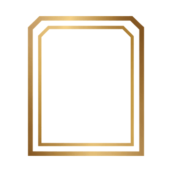 Beautiful Gold Frame Isolated for Creative Projects png