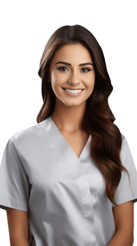 Cheerful Charming Cheering Woman wearing Grey V Shape Neck Dress. A Fictitious Character Created By . png
