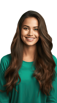 Bright Toothy Blonde Woman with Smile of Face and Golden Hair. A Fictitious Character Created By . png