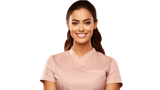 Bright Toothy Blonde Woman with Smile of Face. A Fictitious Character Created By . png
