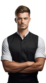 A Well Dressed Man while Vest Coat, Shirt and Golden Hair. A Fictitious Character Created By . png
