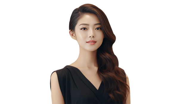 Stunning Long Layered Hairstyles Asian Woman Character Created By . png
