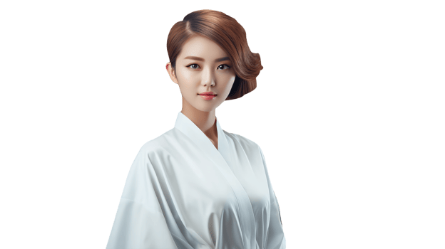 Stunning Long Layered Hairstyles Asian Woman Character Created By . png