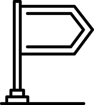 Flag Line Icon vector